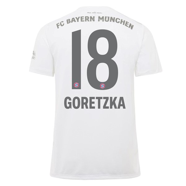 Maillot Football Bayern Munich NO.18 Goretzka Exterieur 2019-20 Blanc